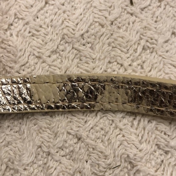 Persaman New York Jacquiline Top Handle Leather Satchel Gold - Picture 11 of 12